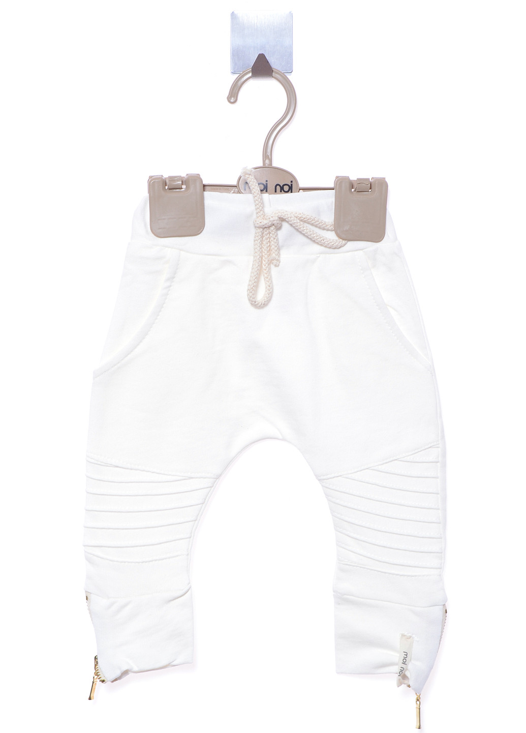 Молочные кэжуал демисезонные брюки со средней талией MOI NOI