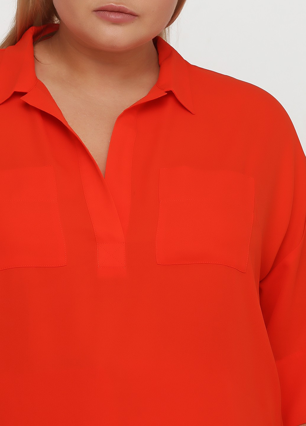 Оранжевая летняя блуза LabelBe
