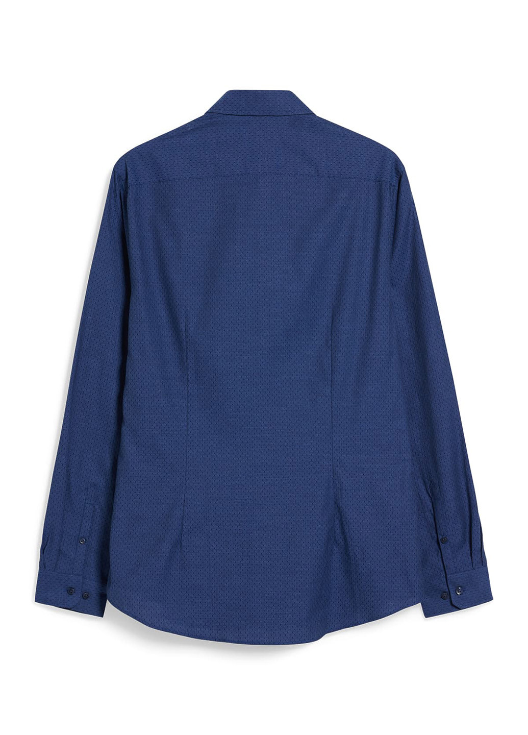 Темно-синяя кэжуал, классическая рубашка однотонная C&A