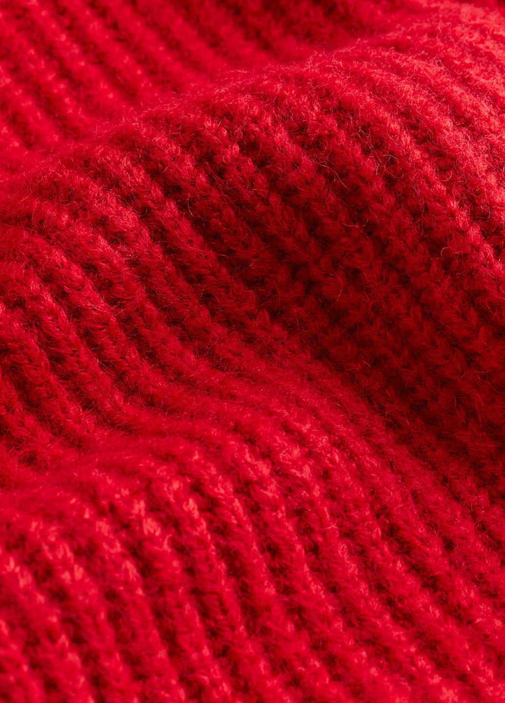 Красное кэжуал платье платье-свитер H&M однотонное