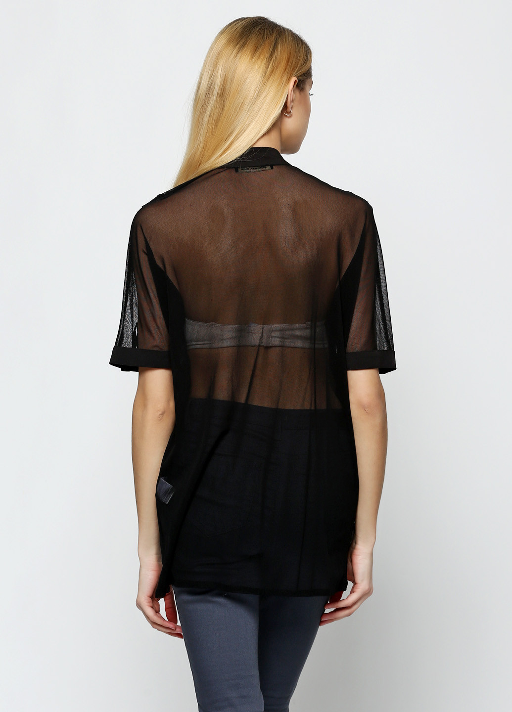 Черная демисезонная блуза Roberta Biagi