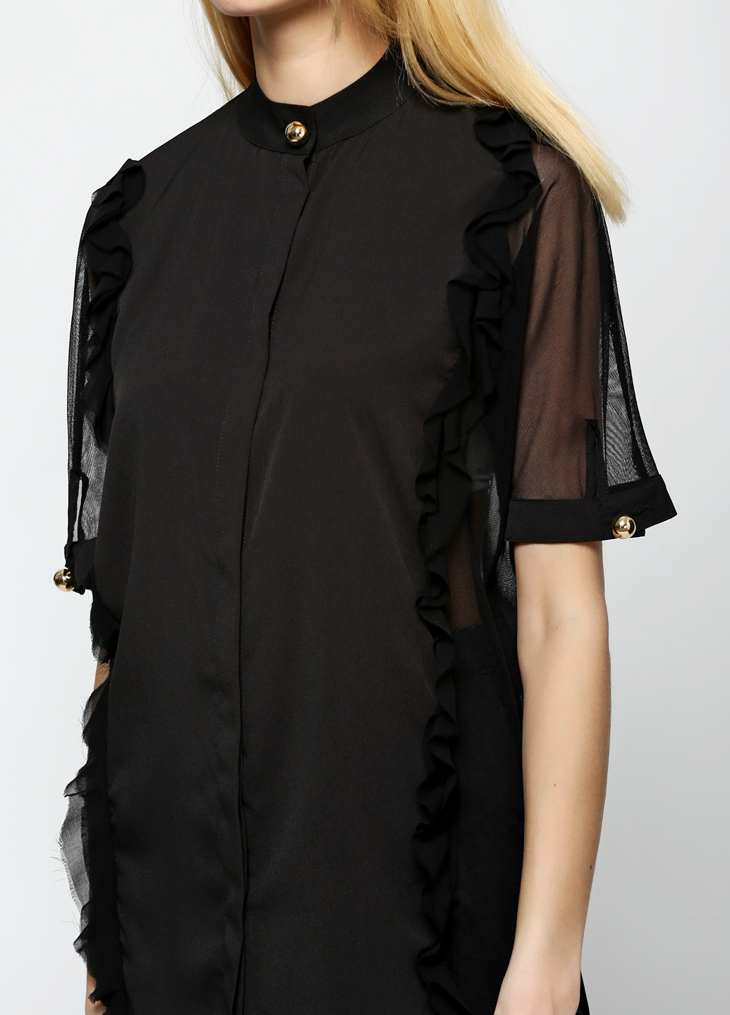 Черная демисезонная блуза Roberta Biagi