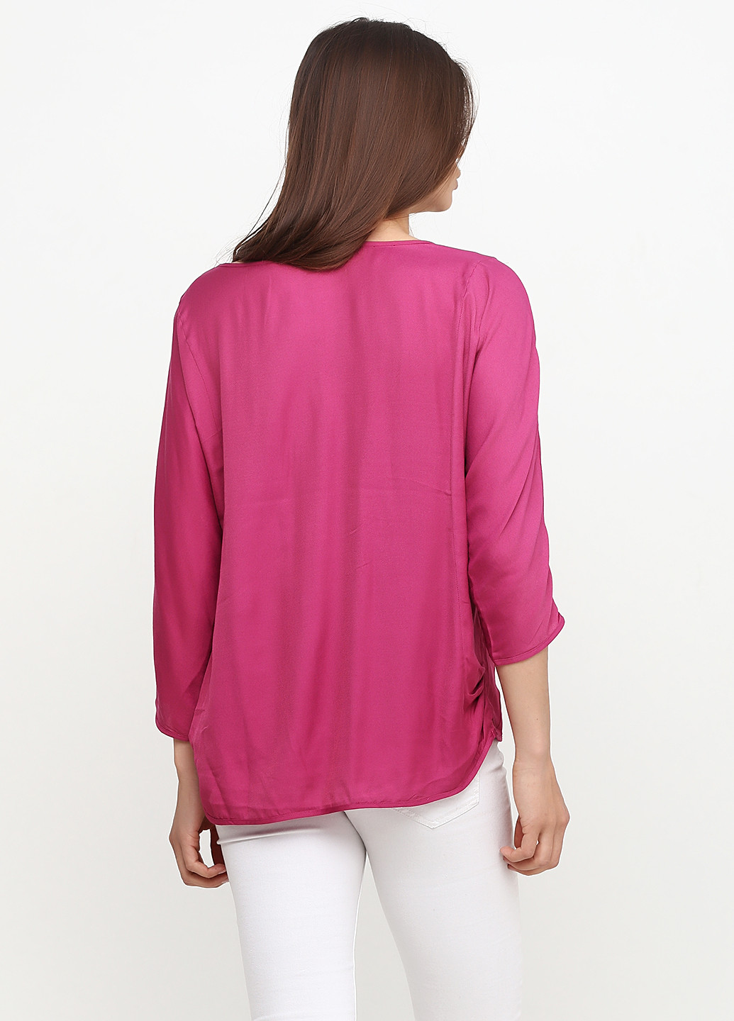 Розово-лиловая демисезонная блуза CARLA F