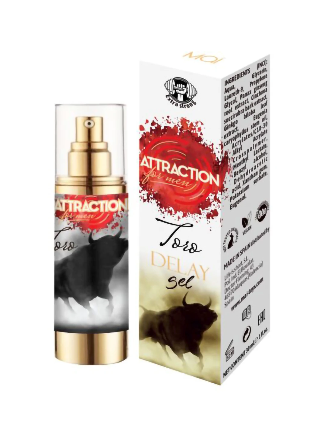 Гель-пролонгатор Retarding Gel Attraction Toro (30 мл) MAI (254152041)