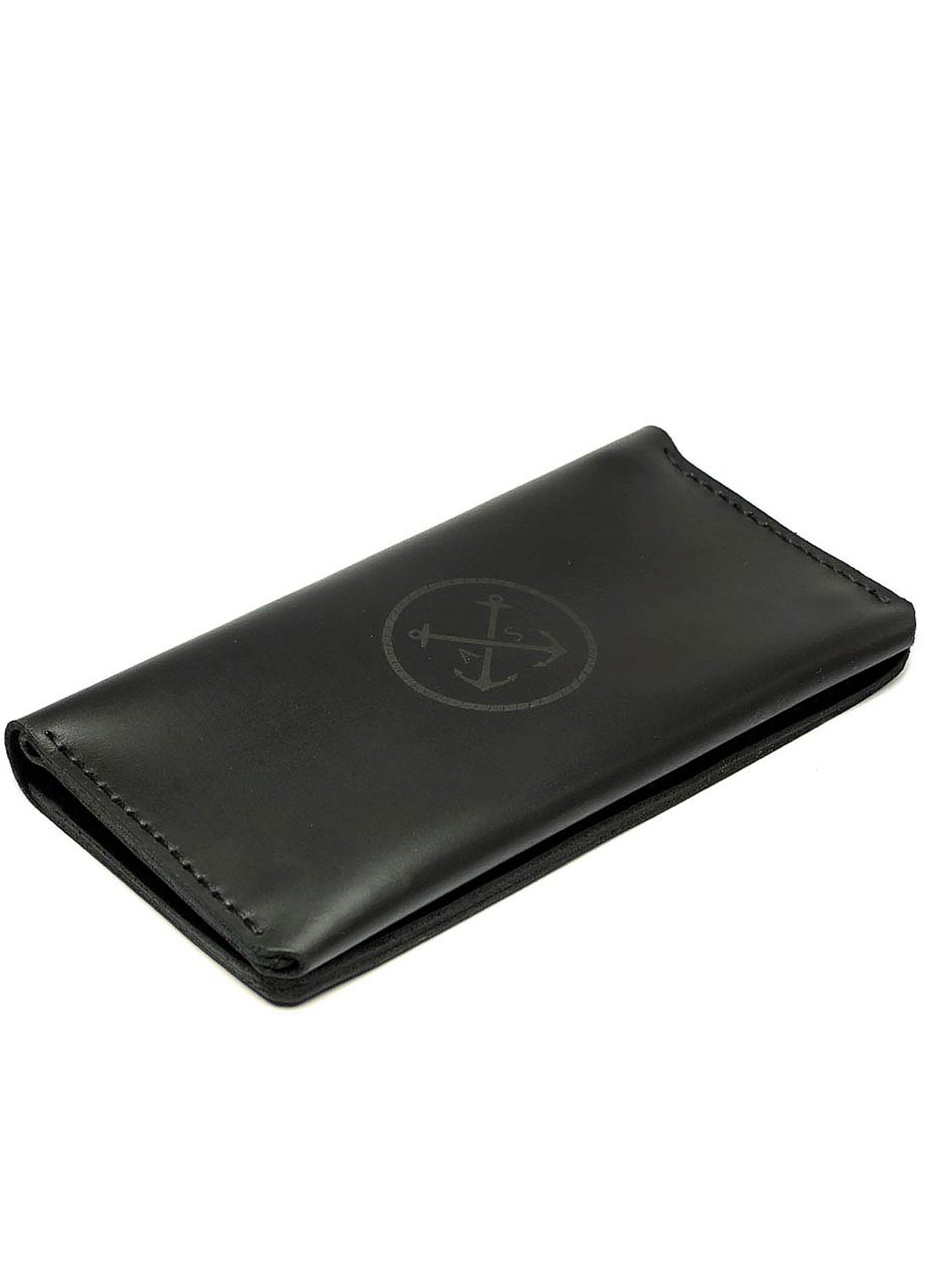 Чоловічий портмоне з натуральної італійської шкіри – Чорний (nas130201) Anchor Stuff t-case (252255234)