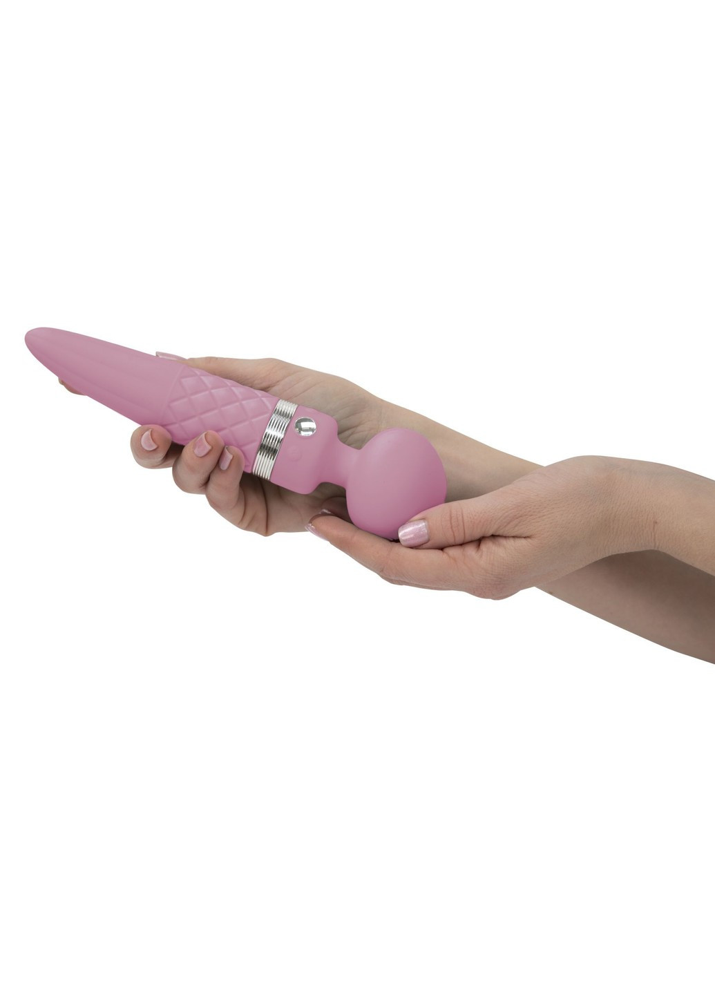 Вібромасажер 2-в-1 - Sultry Pink, класичний масажер і вібратор з ротацією, підігрів Pillow Talk (254551120)