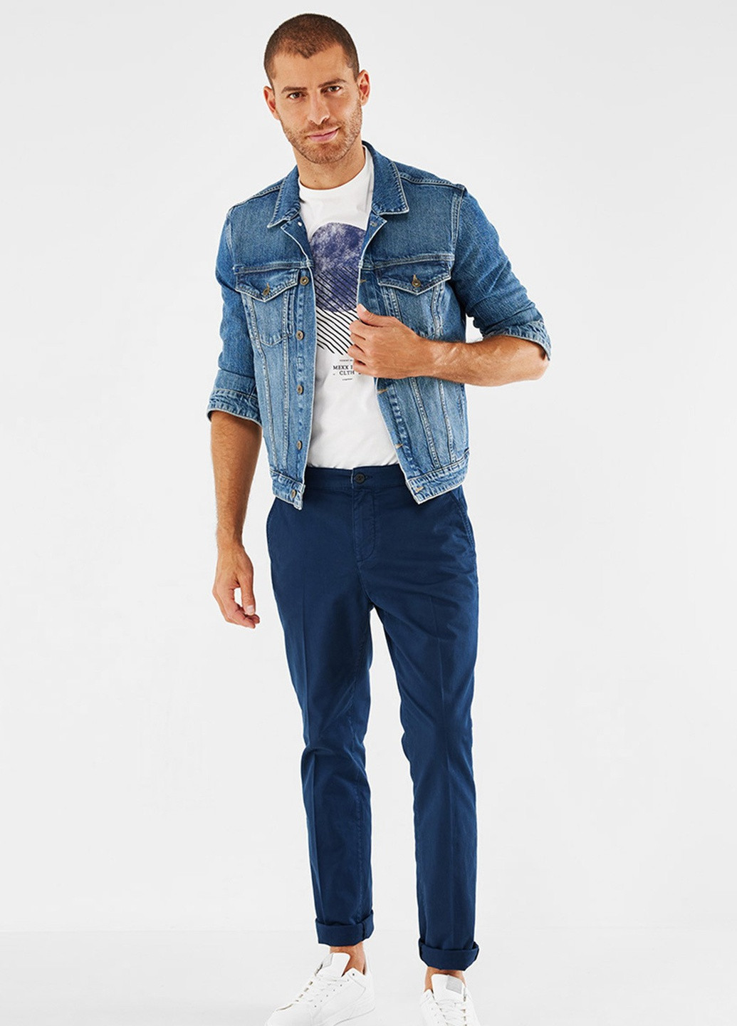 Голубая демисезонная куртка Mexx