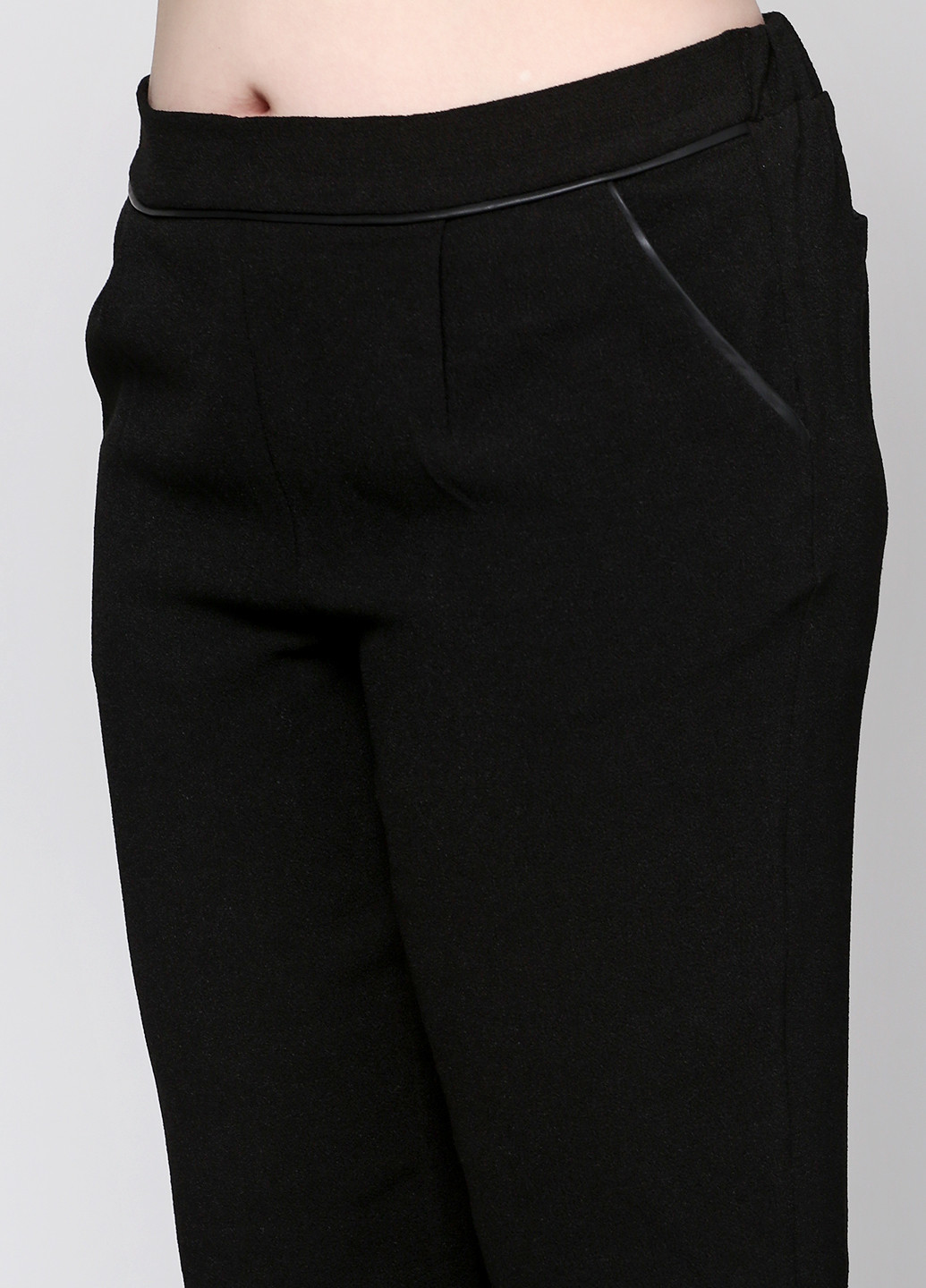 Черные кэжуал демисезонные брюки Ichi