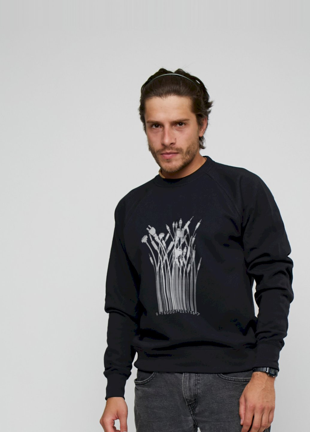 Чорний світшот YAPPI (198688803)