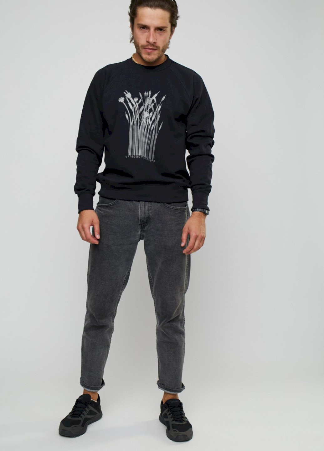 Чорний світшот YAPPI (198688803)