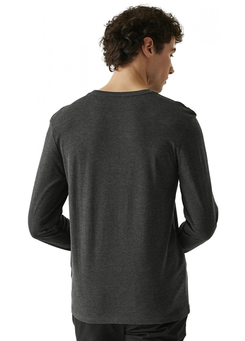 Лонгслів Regatta меланж сірий кежуали поліестер, бавовна