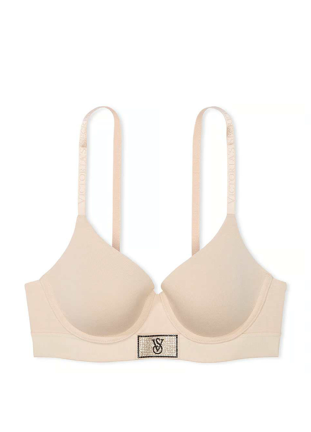 Бежевий демісезонний комплект (бюстгальтер, трусики) Victoria's Secret