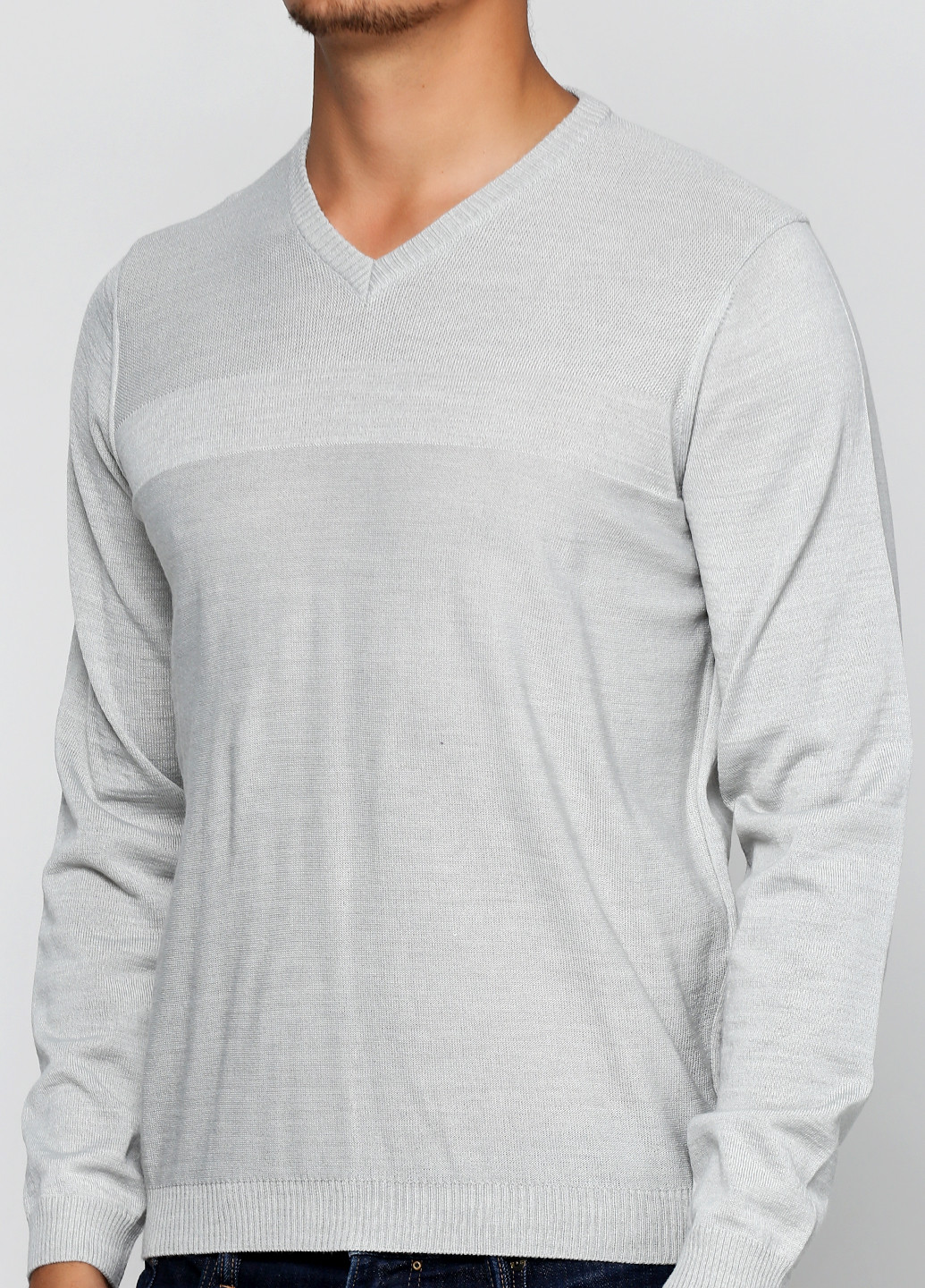 Светло-серый демисезонный пуловер пуловер Belika