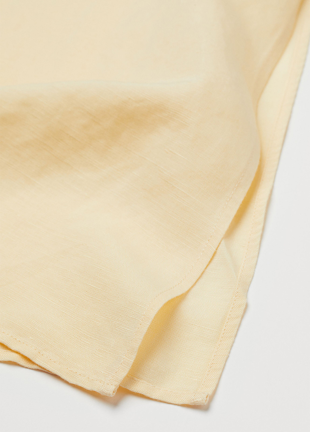 Светло-желтая кэжуал однотонная юбка H&M а-силуэта (трапеция)