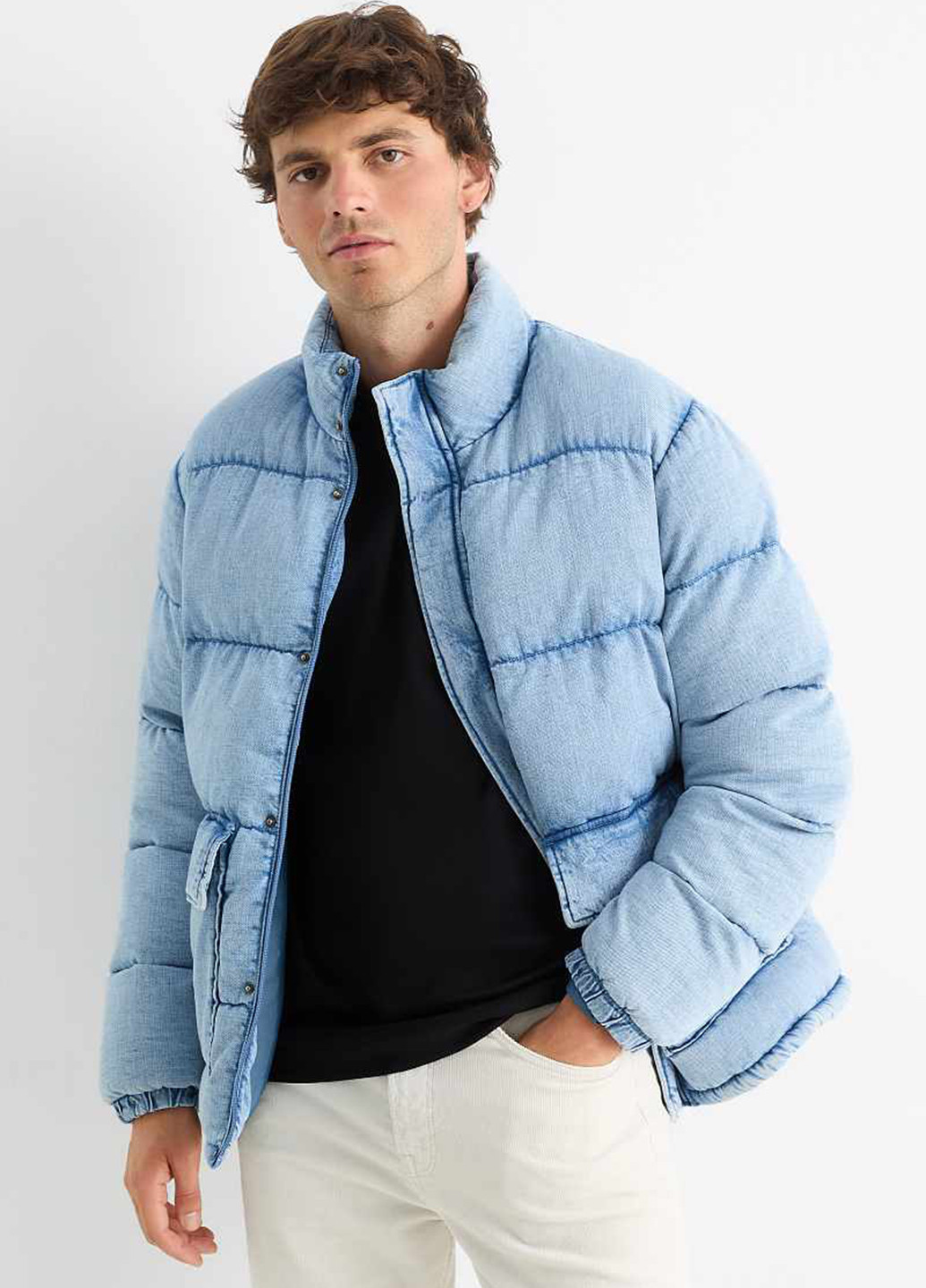 Голубая демисезонная куртка C&A