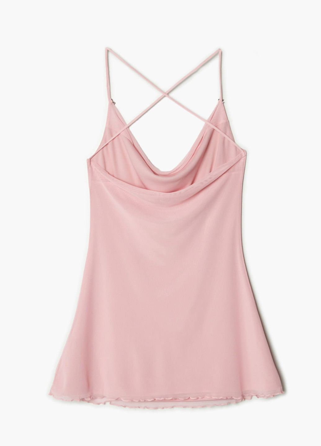 Розовое кэжуал платье платье-комбинация Cropp однотонное