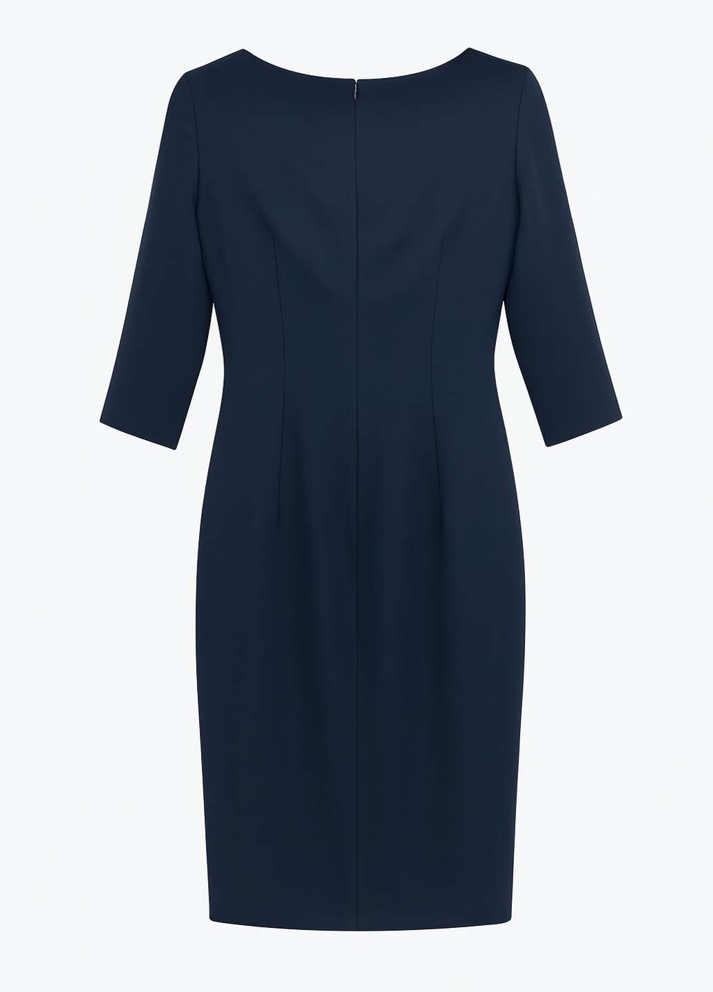 Темно-синя святковий, кежуал сукня футляр Sassofono однотонна