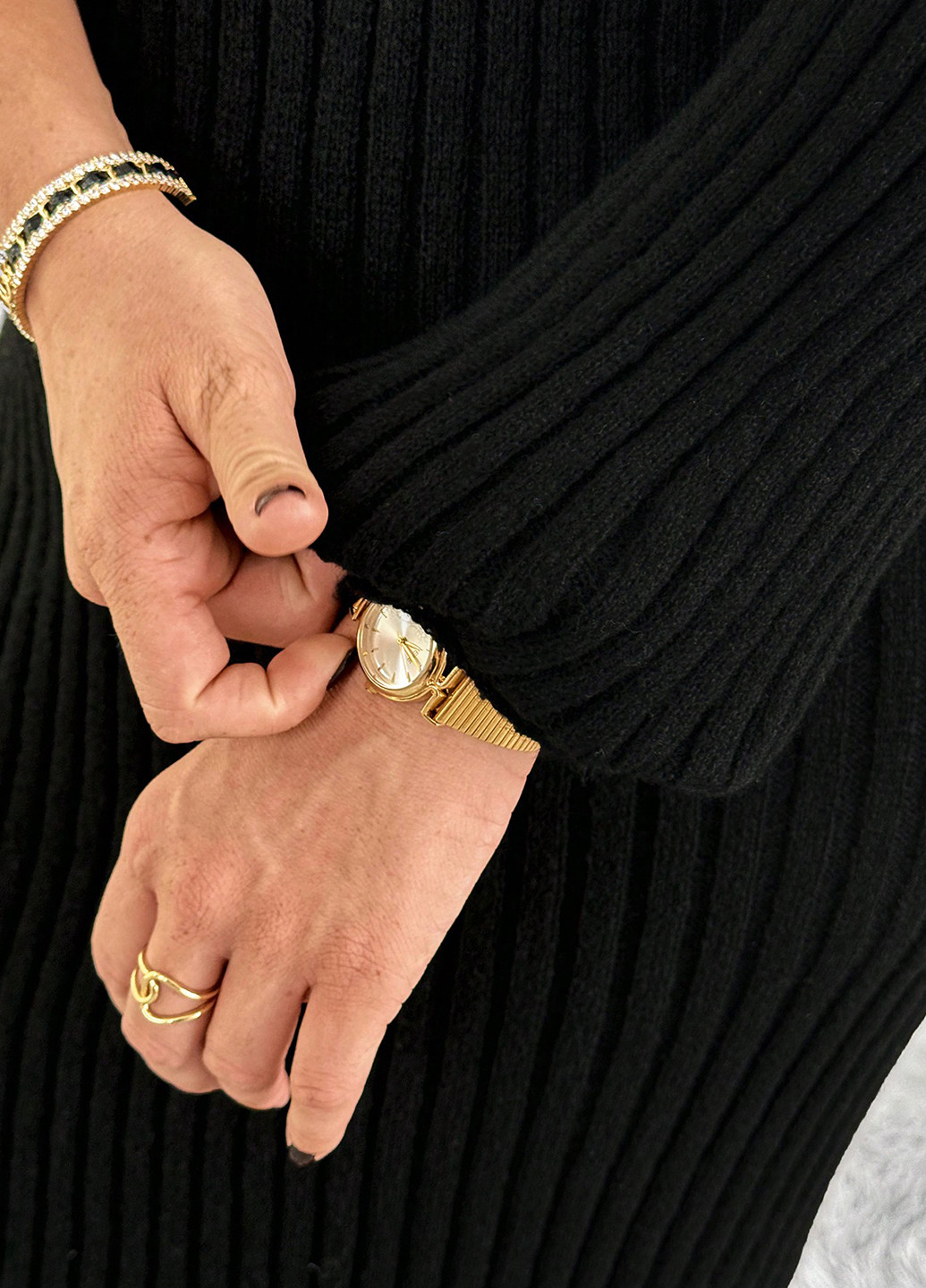 Черное кэжуал платье платье-свитер SHEIN однотонное