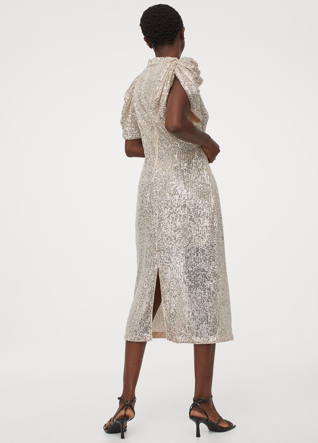 Серебряное платье H&M