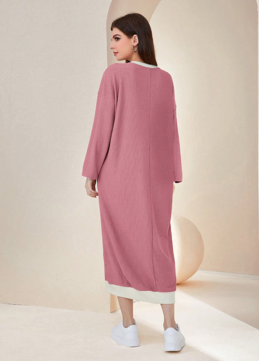 Рожево-лілова спортивна, кежуал сукня сукня-світшот SHEIN з написами