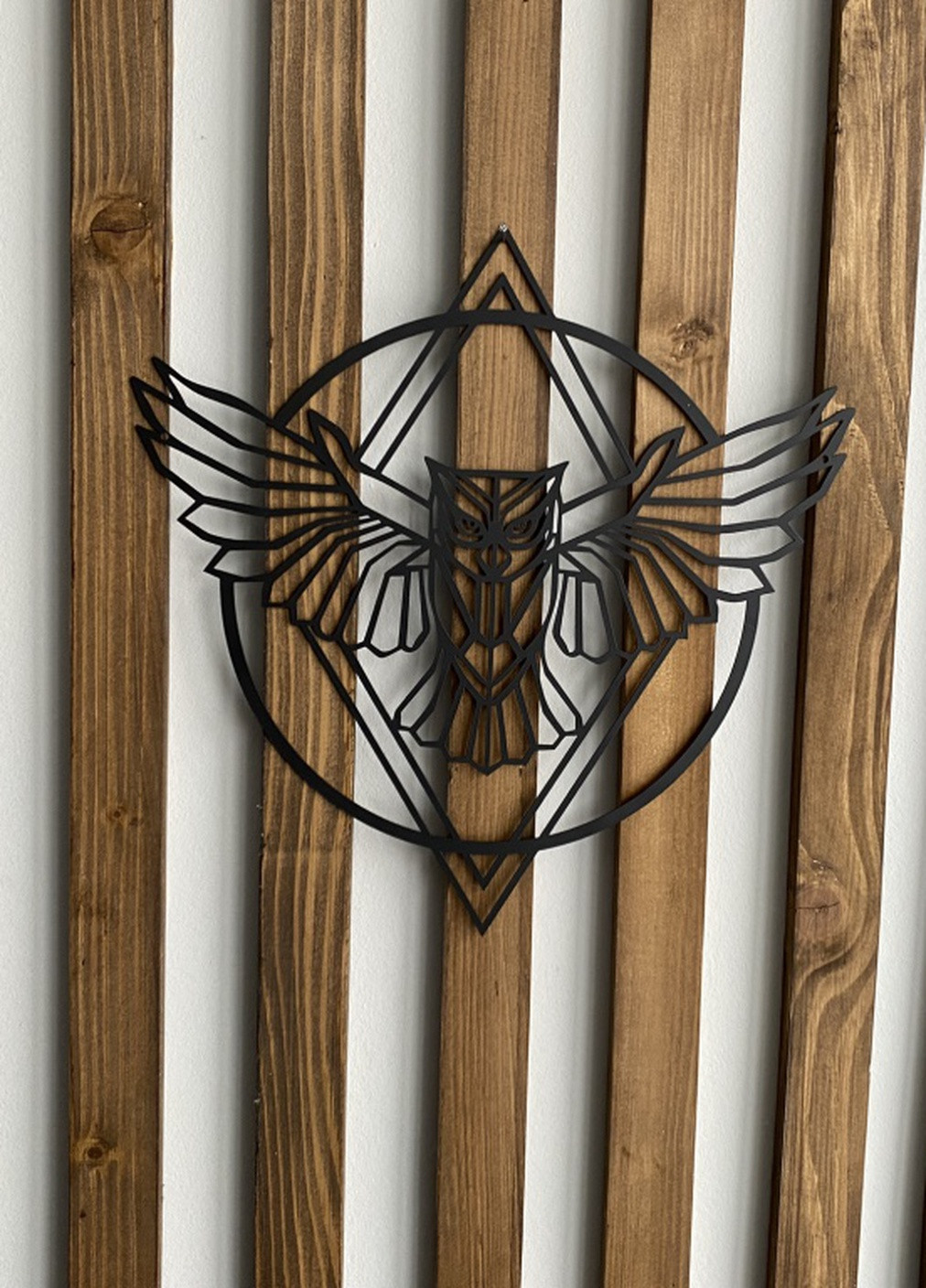 Настенный Декор Панно Картина Лофт Из Металла Сова Home (256522769)