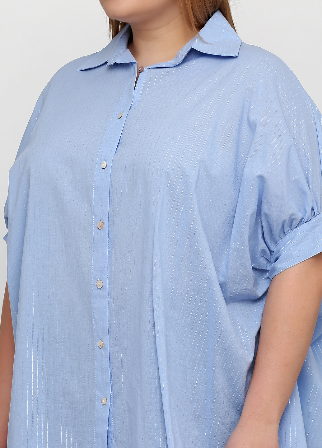 Голубой кэжуал рубашка в полоску Y.TWO