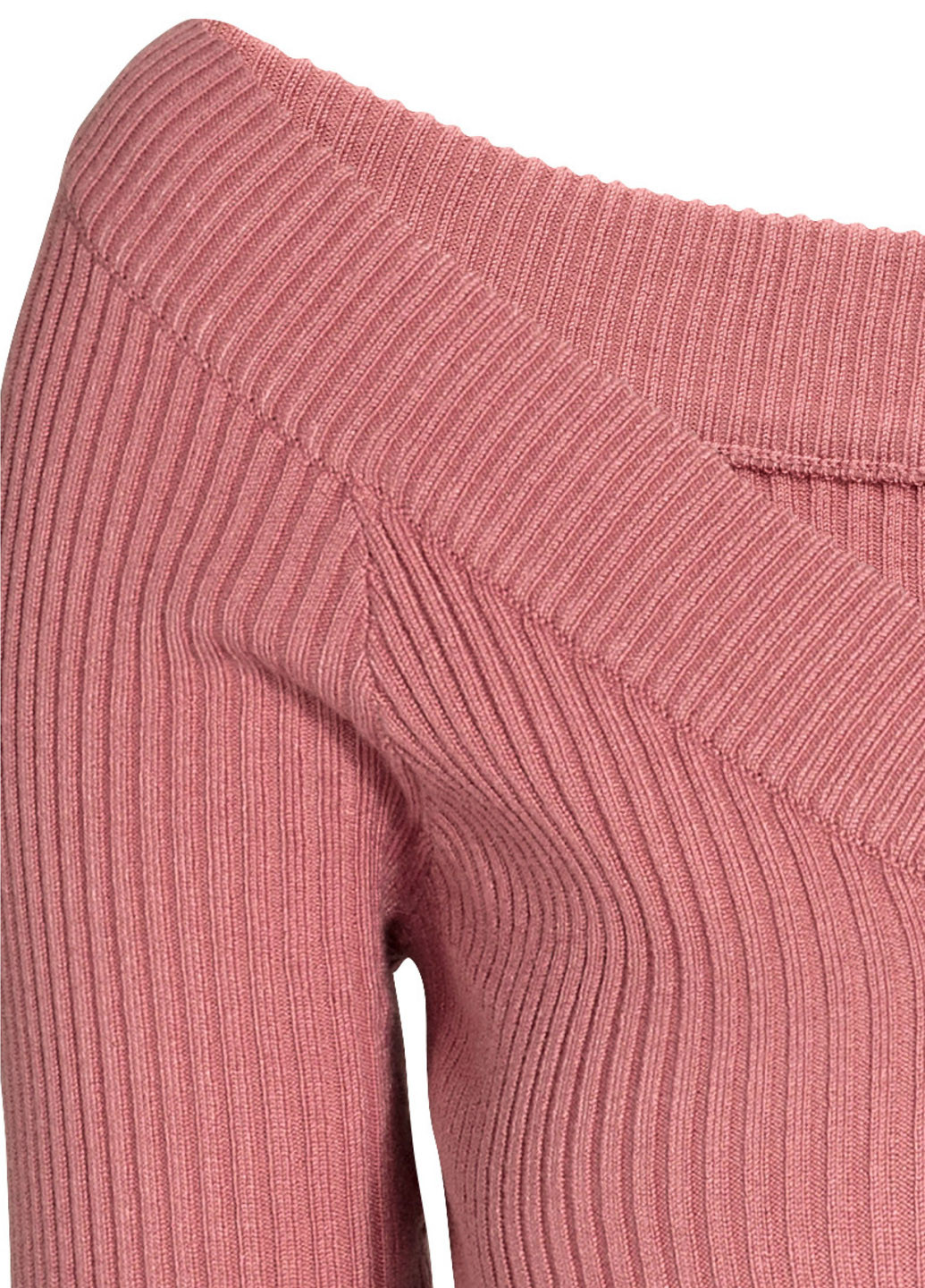 Темно-розовый демисезонный пуловер пуловер H&M