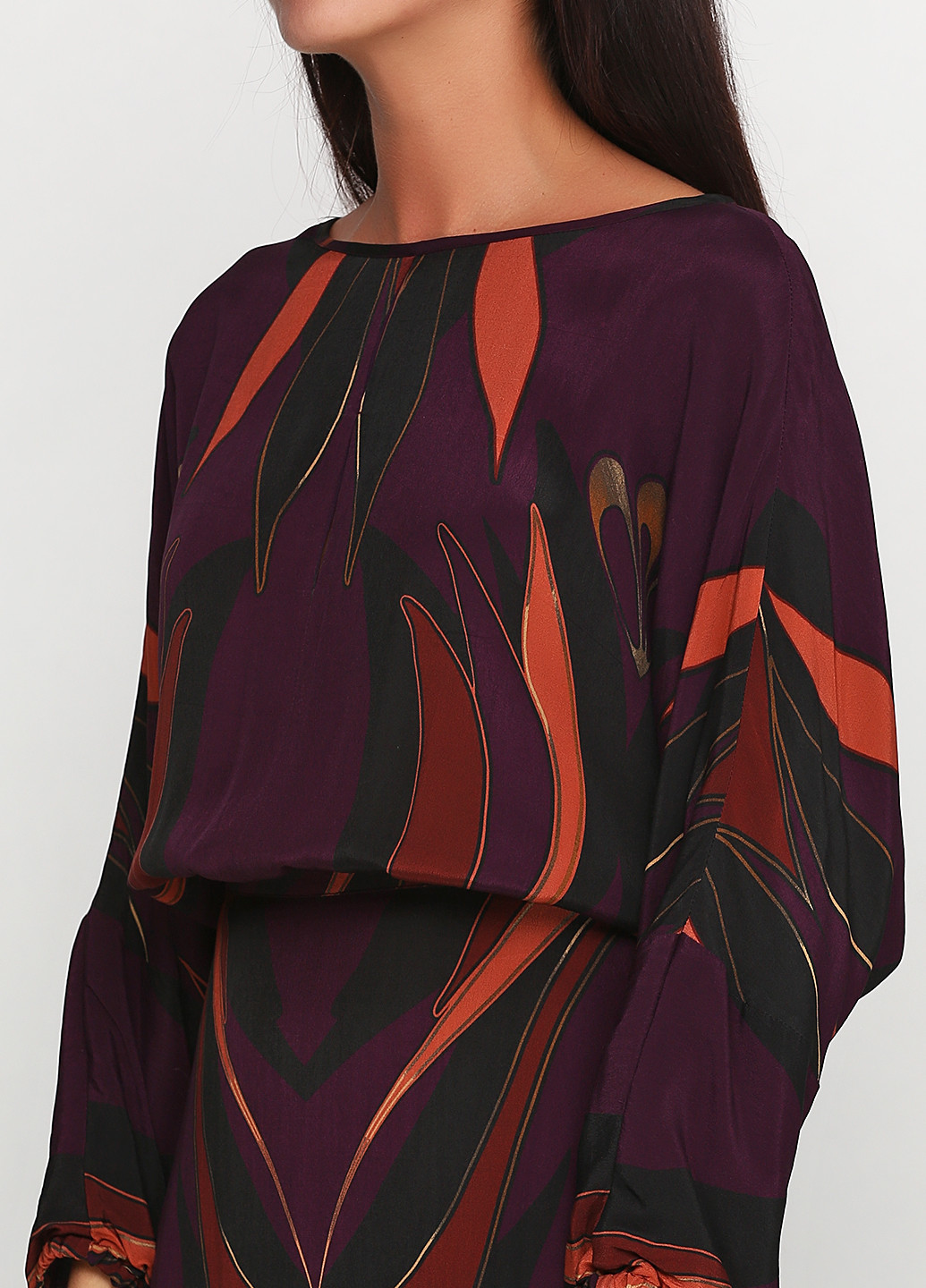 Фиолетовое кэжуал платье Gestuz с абстрактным узором