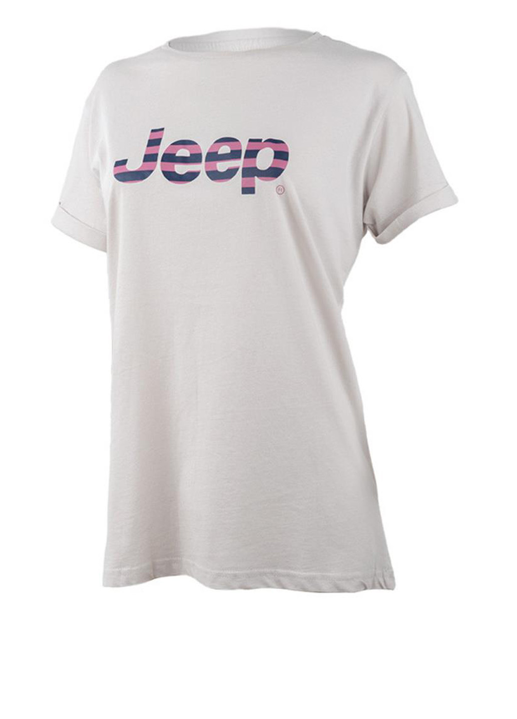 Футболка O102611-J863 Jeep T-SHIRT OVERSIZE Striped Print Turn - (318417296)