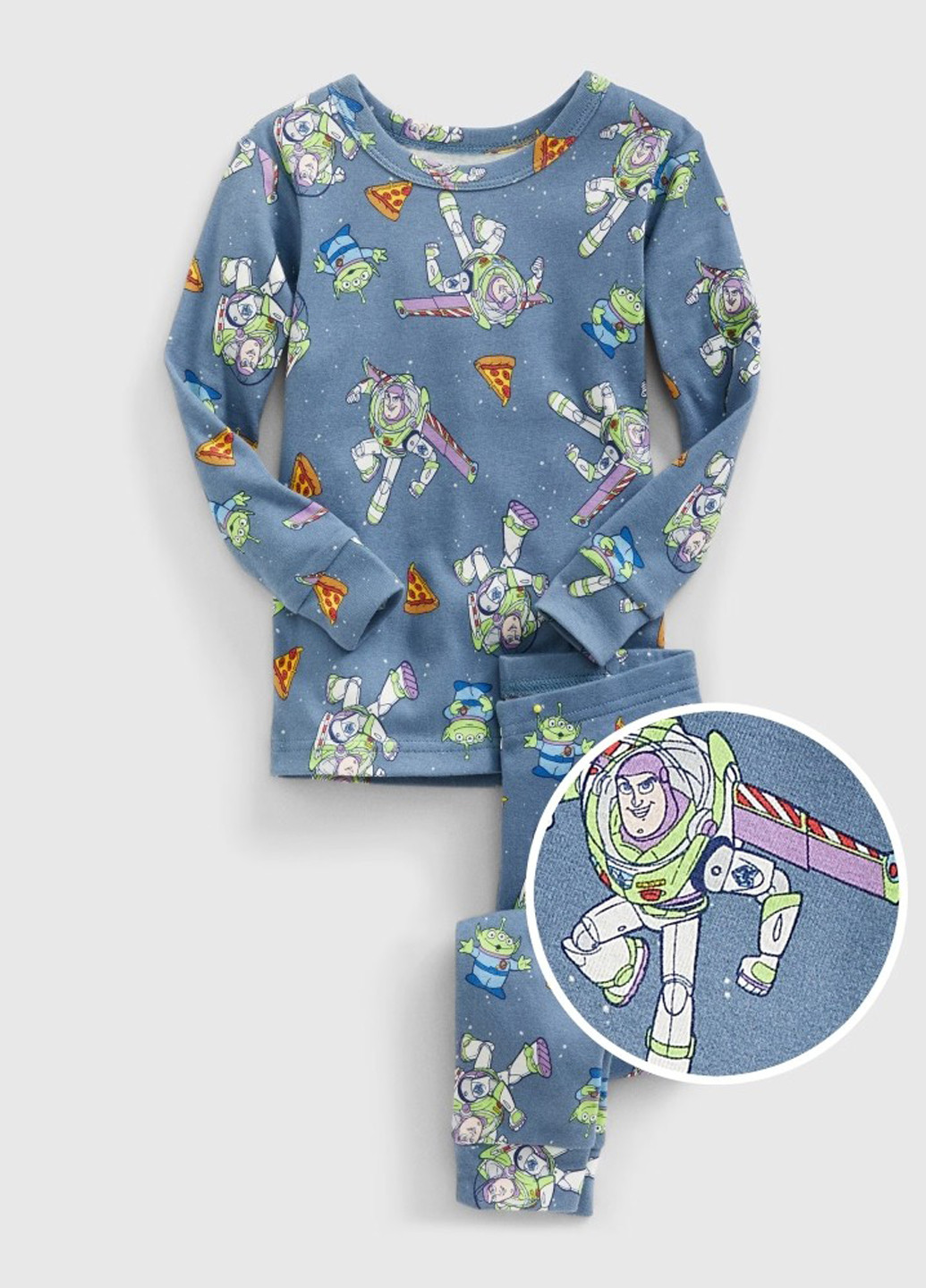 Синя всесезон піжама (лонгслів, штани) лонгслів + брюки Gap