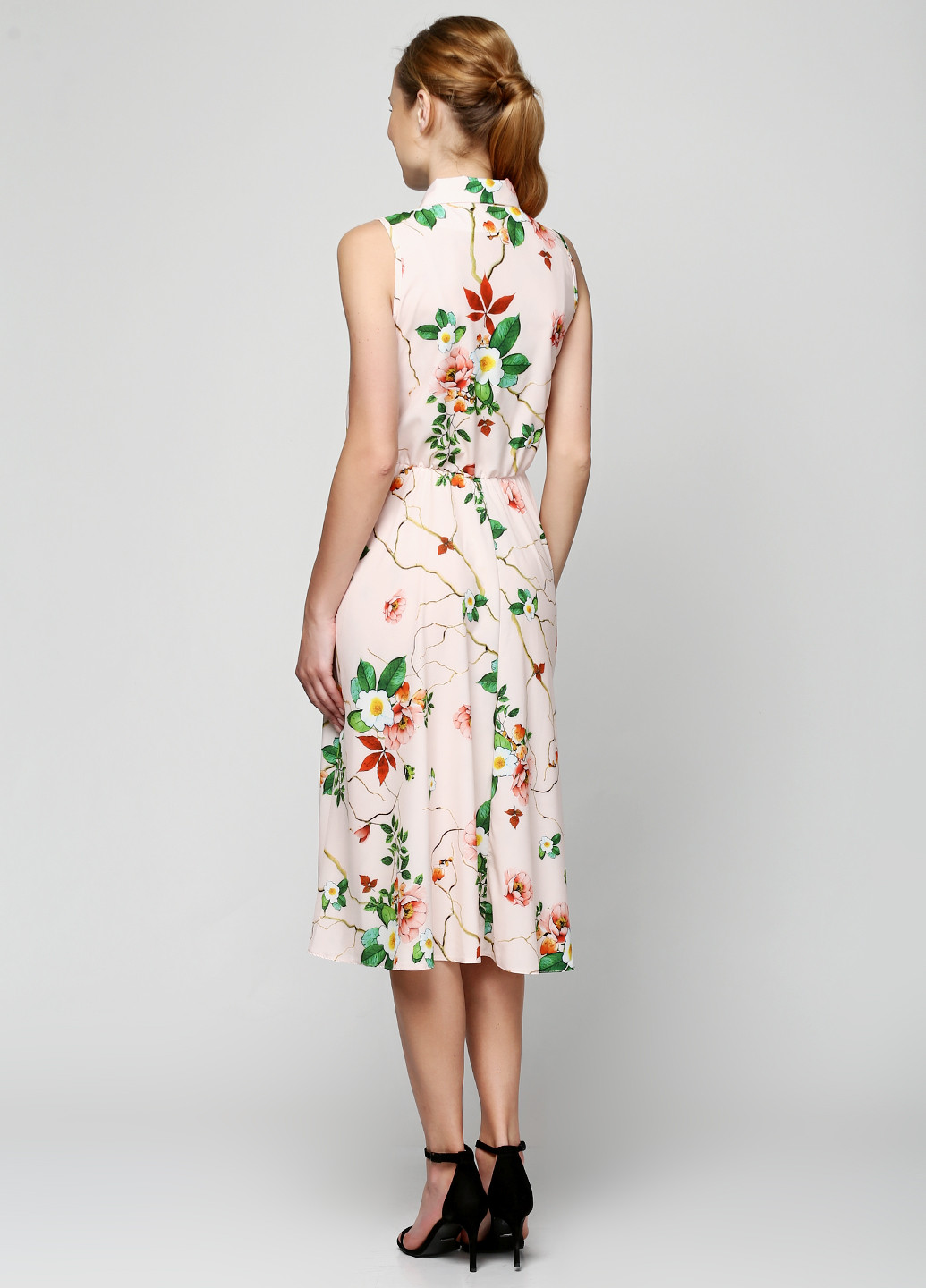 Персикова кежуал сукня Anastasimo з квітковим принтом