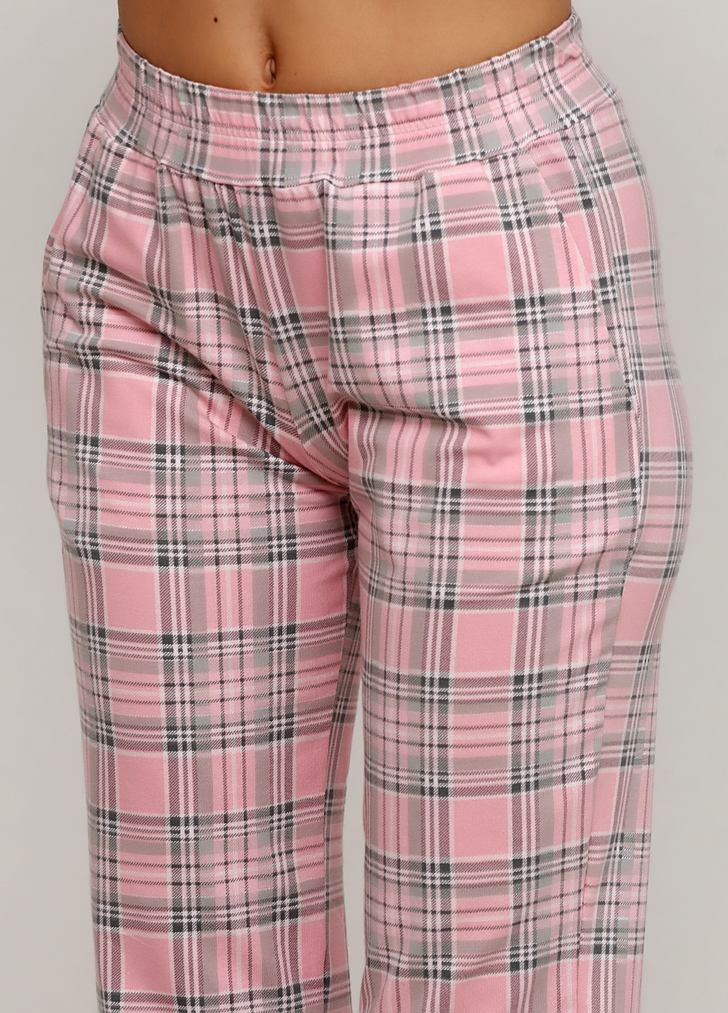Светло-розовый демисезонный комплект (лонгслив, брюки) JULIA