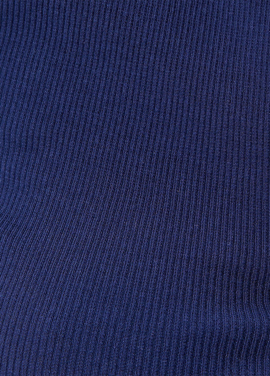 Синяя женская футболка-поло KOTON однотонная