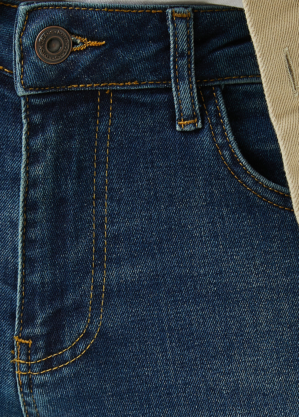 Синие демисезонные слим джинсы KOTON