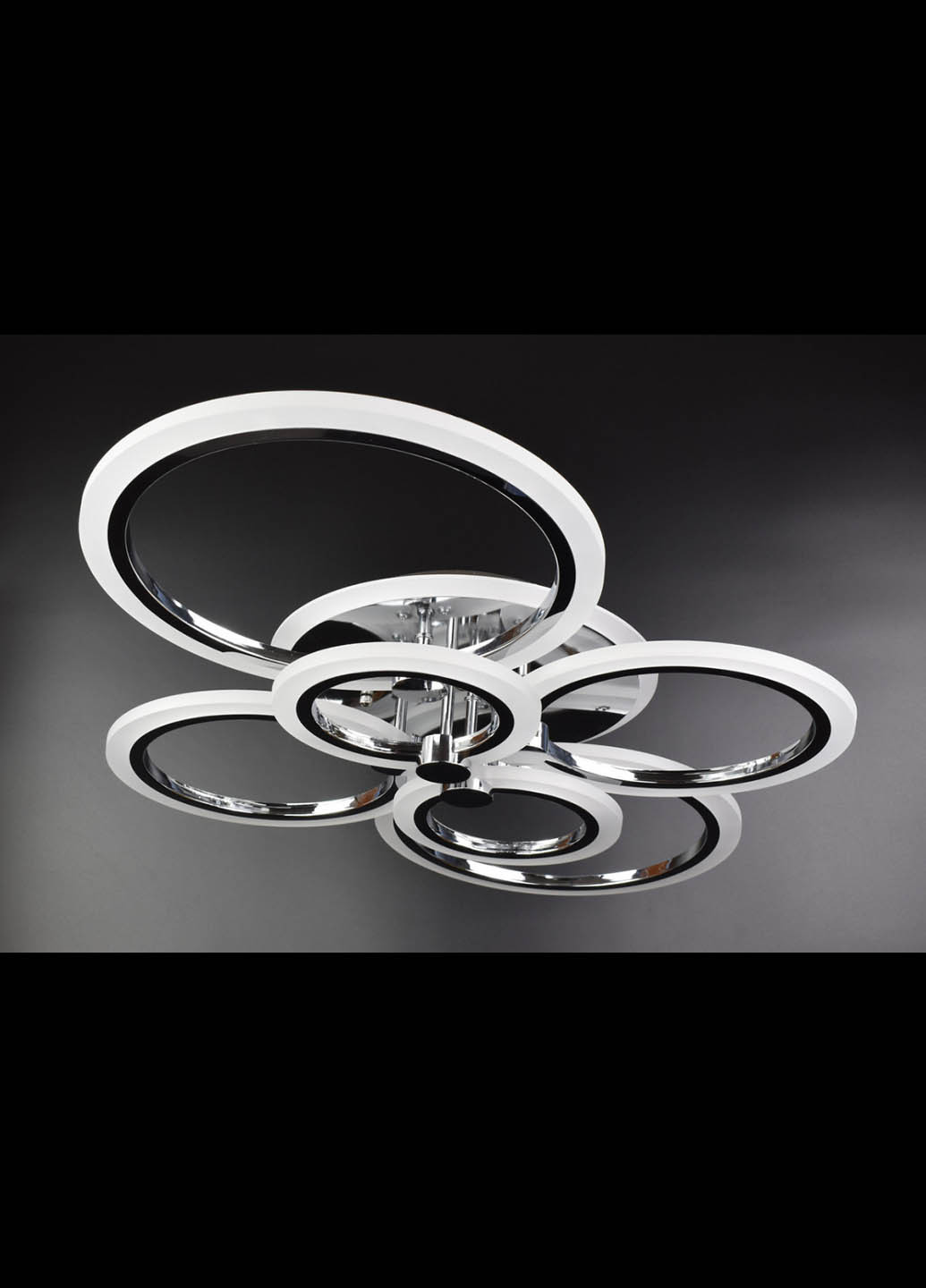 Люстра стельова LED з пультом A2374 / 6-RGB-ch Хром 11х57х77 см. Handmade (234539890)