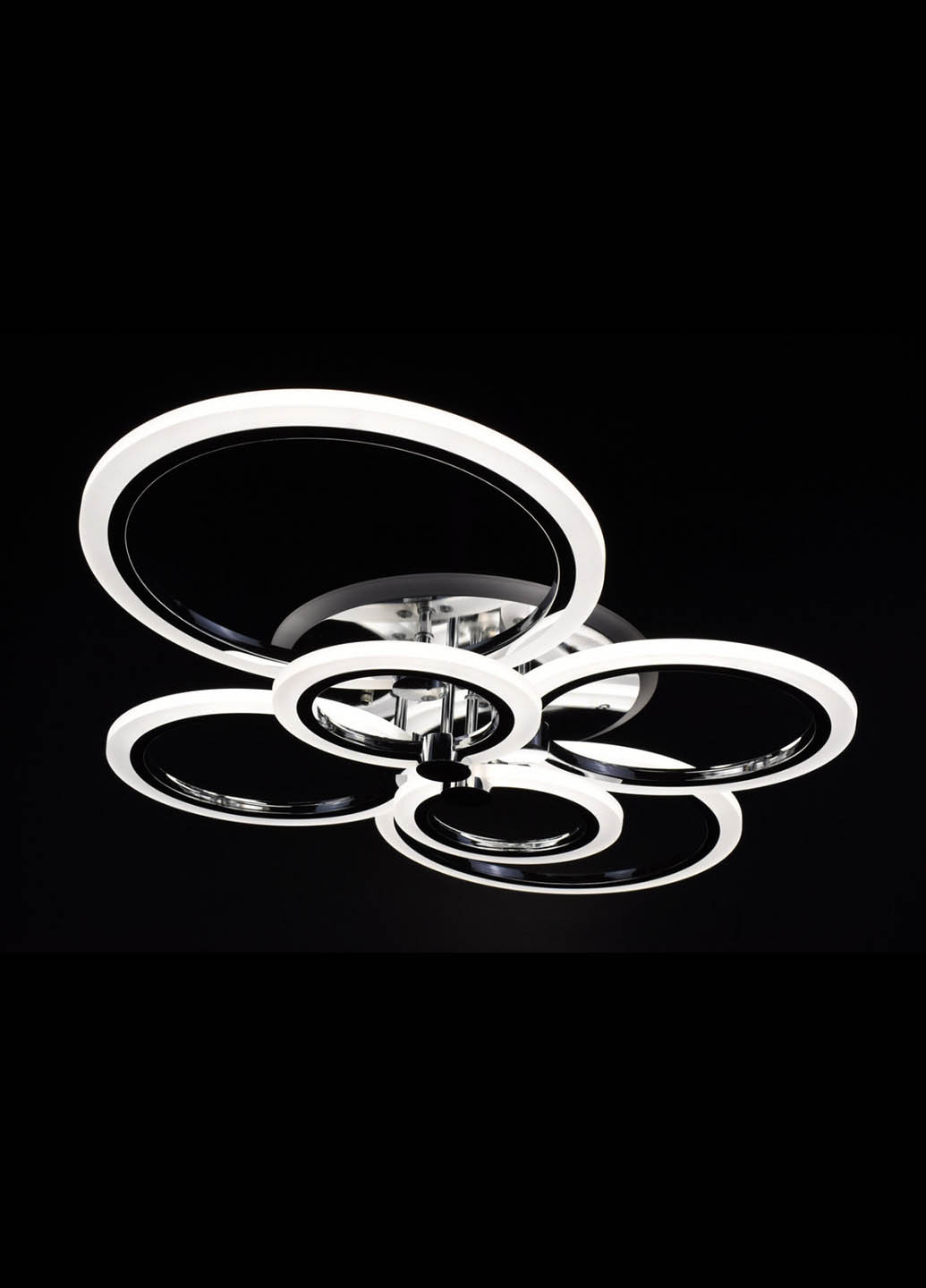 Люстра стельова LED з пультом A2374 / 6-RGB-ch Хром 11х57х77 см. Handmade (234539890)