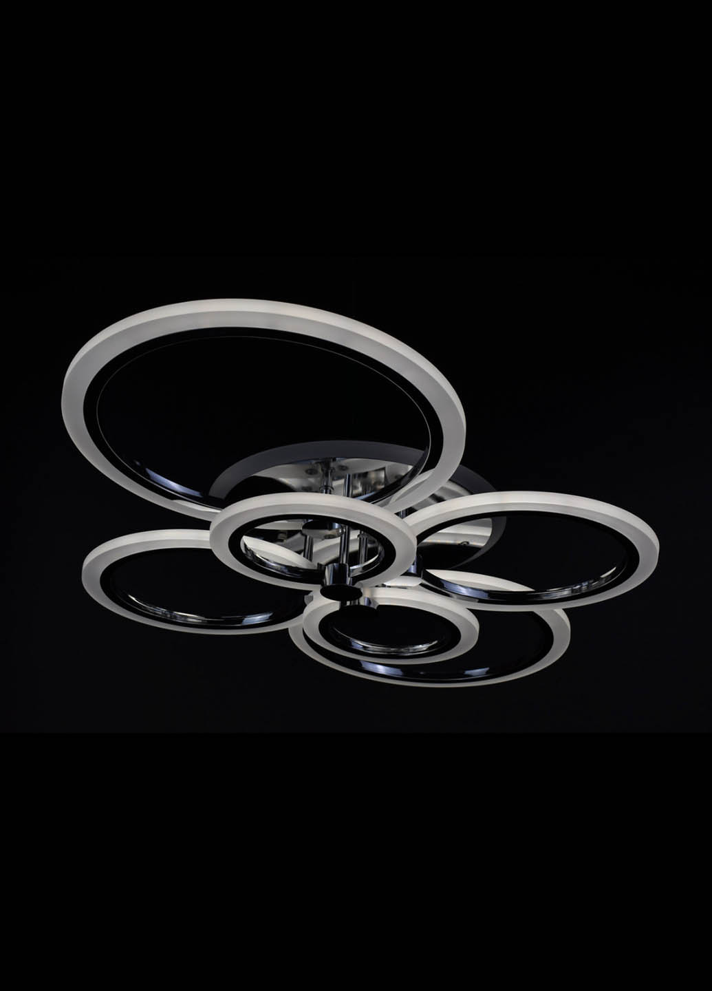 Люстра стельова LED з пультом A2374 / 6-RGB-ch Хром 11х57х77 см. Handmade (234539890)