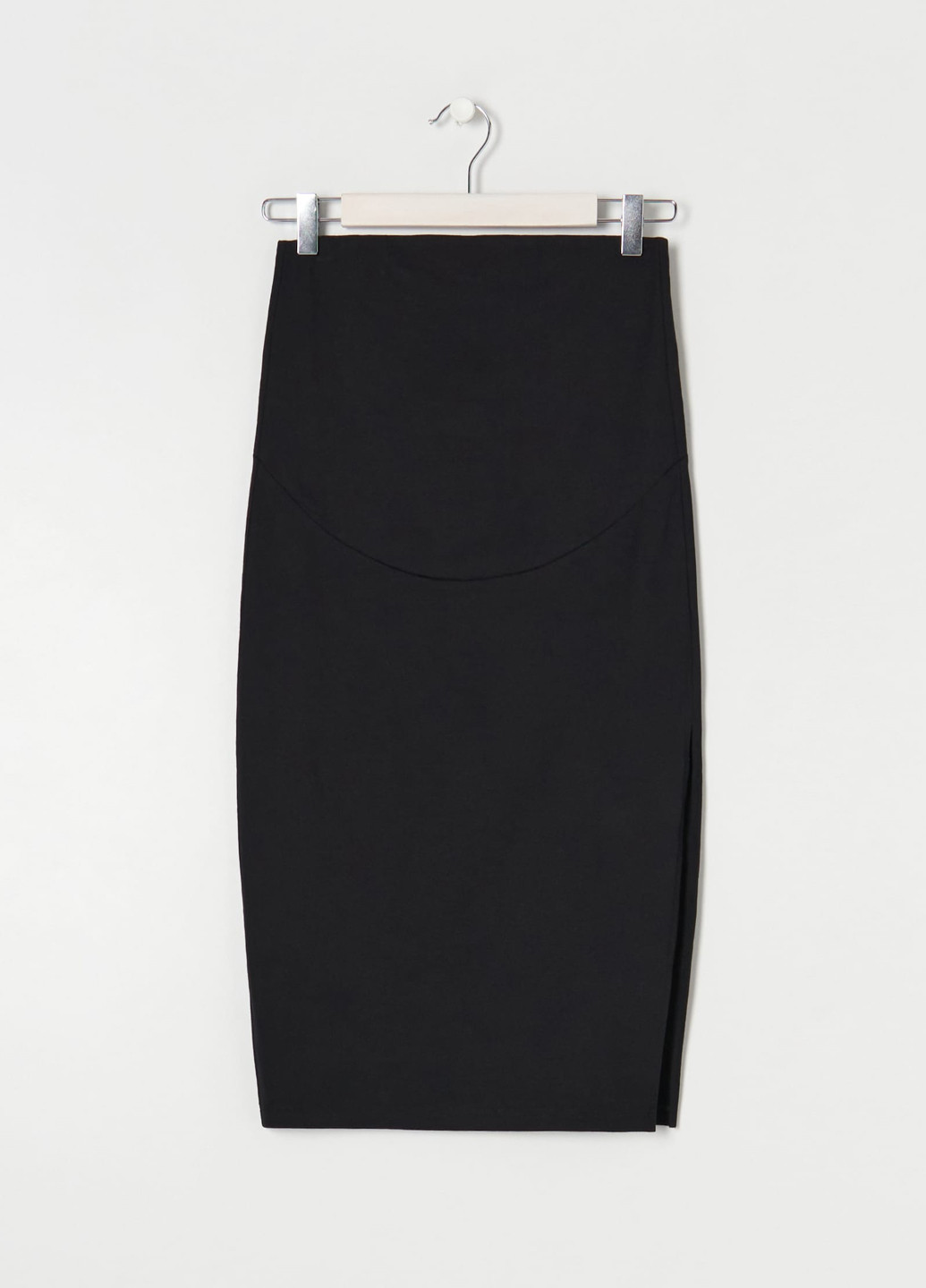 Черная кэжуал однотонная юбка Sinsay