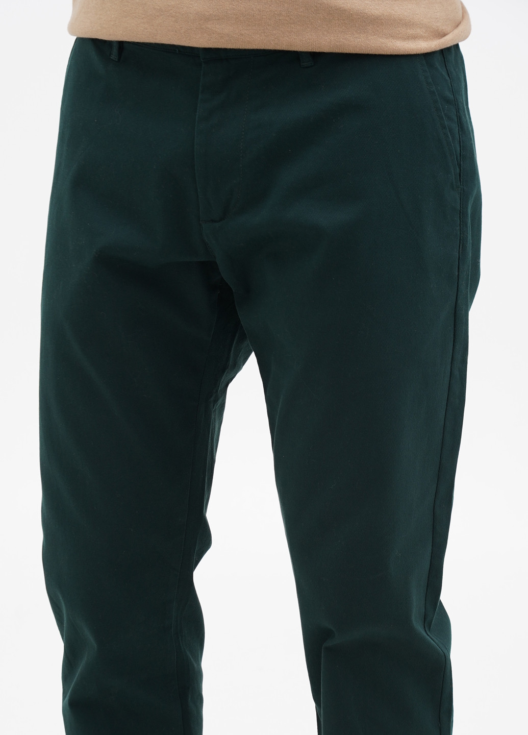 Темно-зеленые кэжуал демисезонные зауженные брюки S.Oliver