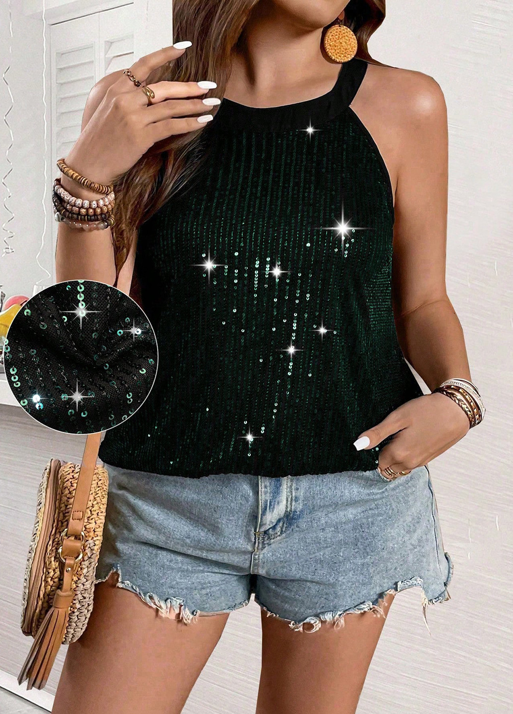 Чорна блуза SHEIN