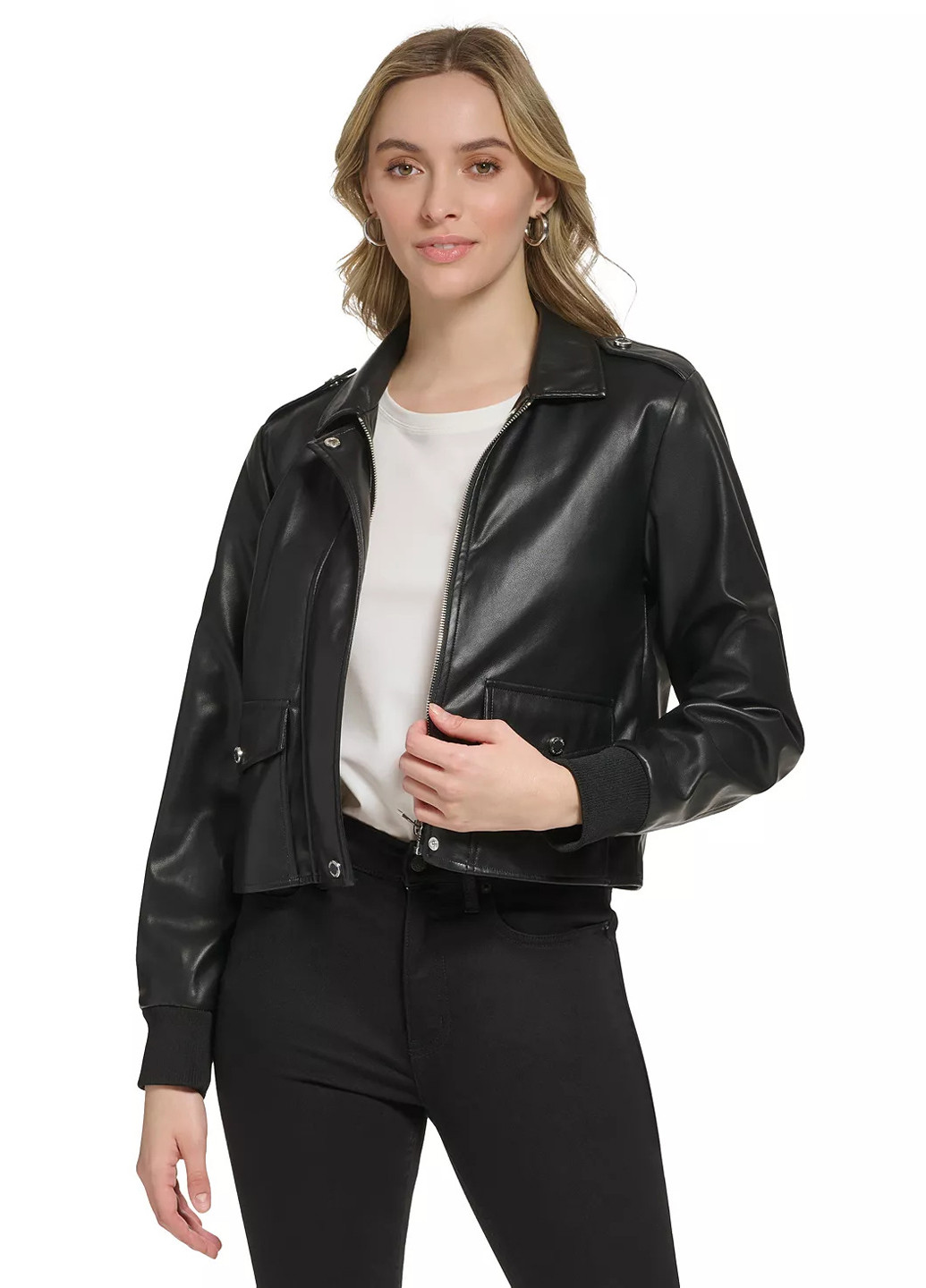 Чорна демісезонна куртка Calvin Klein