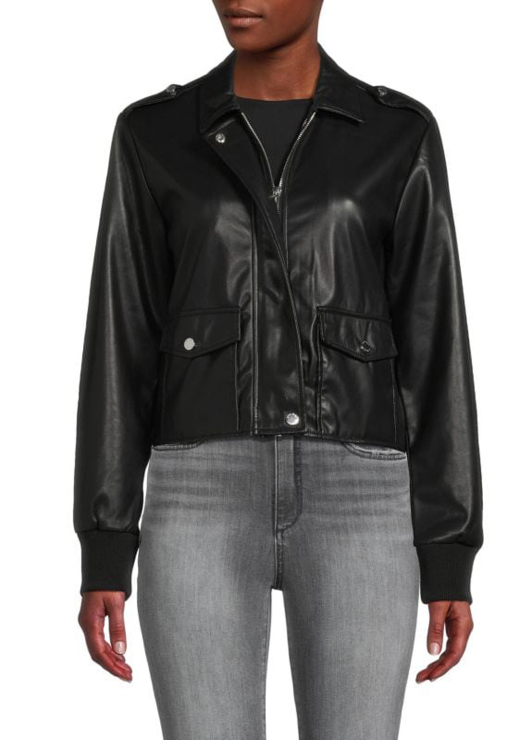 Чорна демісезонна куртка Calvin Klein