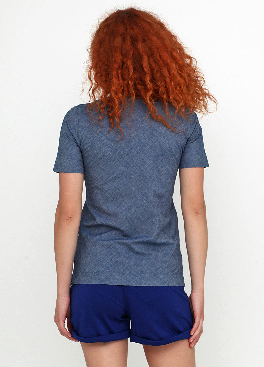 Темно-синяя летняя блуза Gap