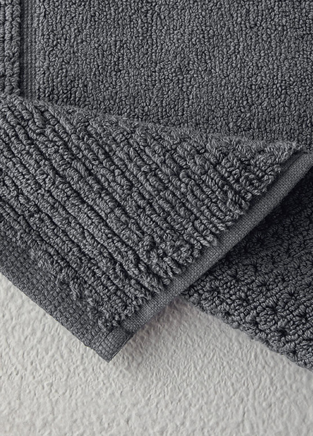 English Home полотенце для ног, 50х70 см однотонный темно-серый производство - Турция