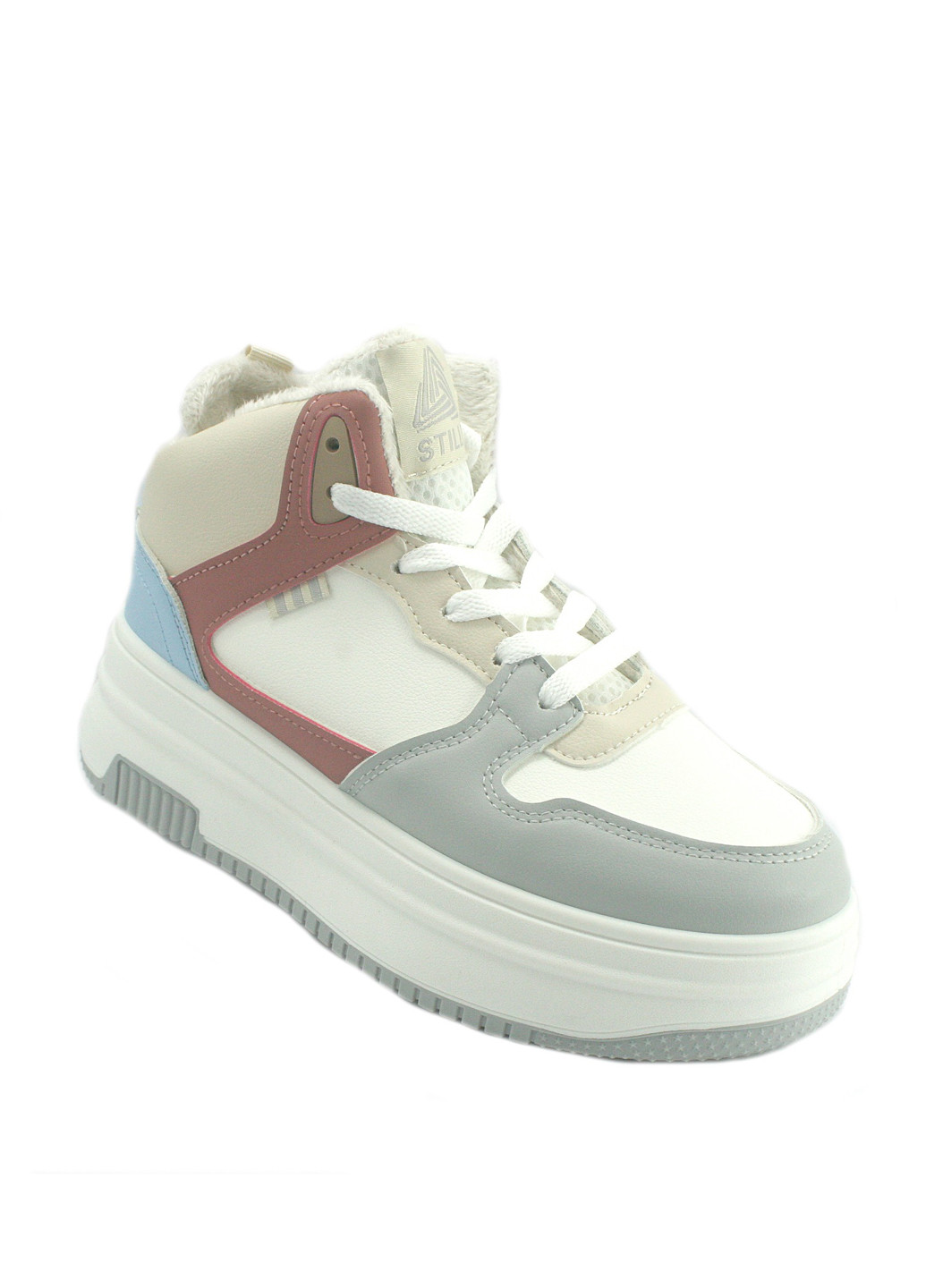 Зимние ботинки No Brand с белой подошвой из искусственной кожи