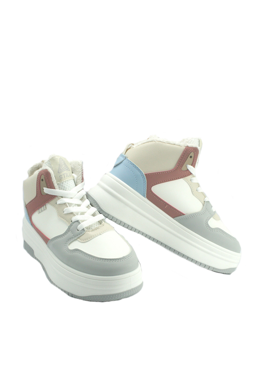 Зимние ботинки No Brand с белой подошвой из искусственной кожи