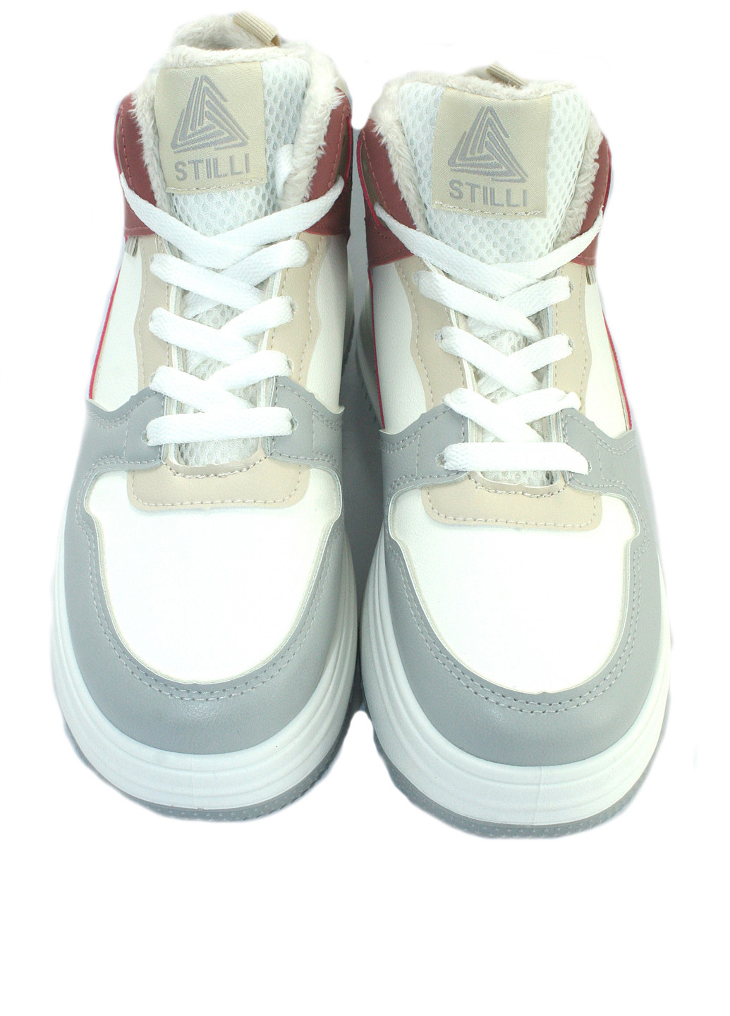 Зимние ботинки No Brand с белой подошвой из искусственной кожи