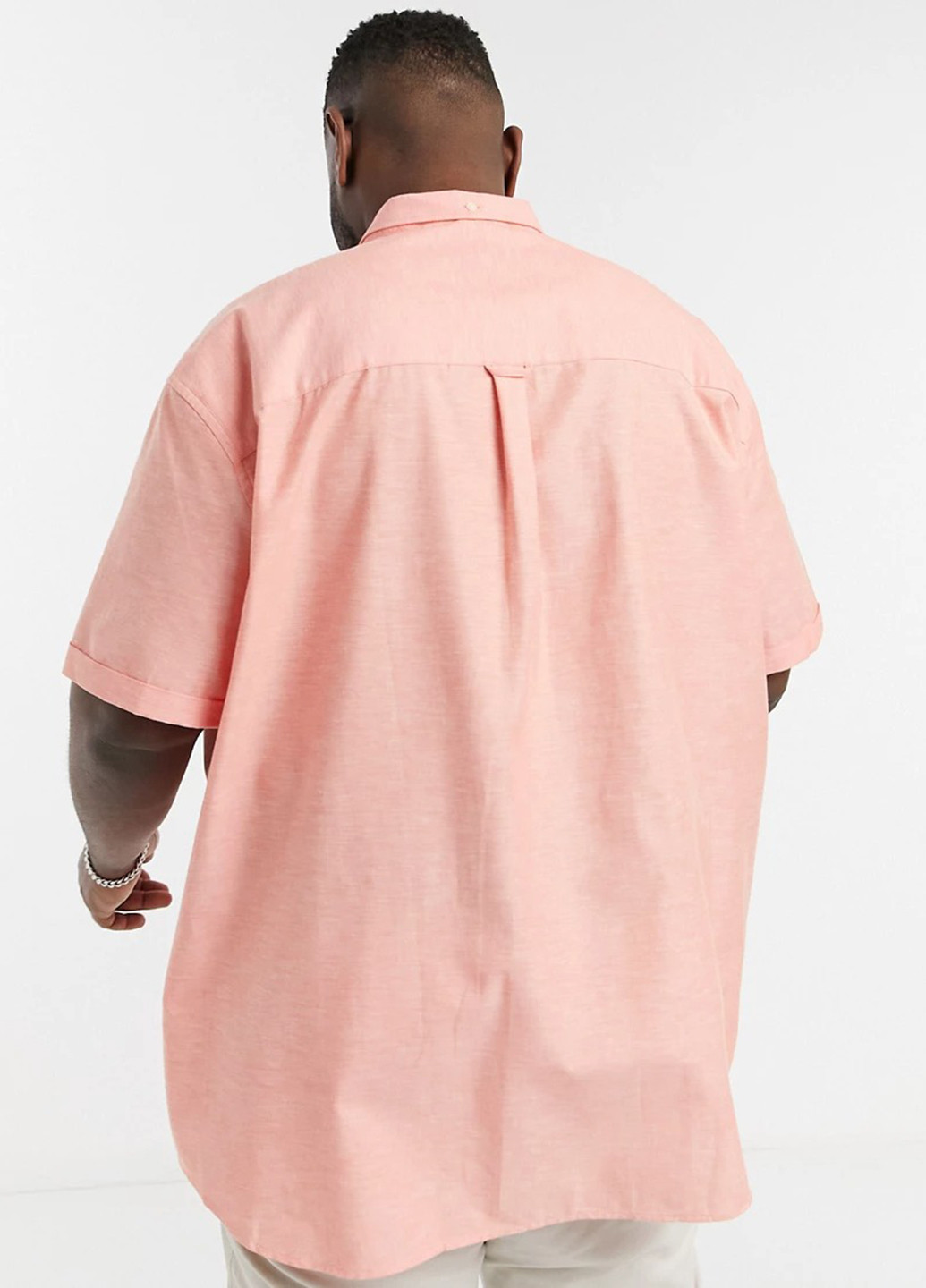 Розовая кэжуал рубашка однотонная Lyle & Scott