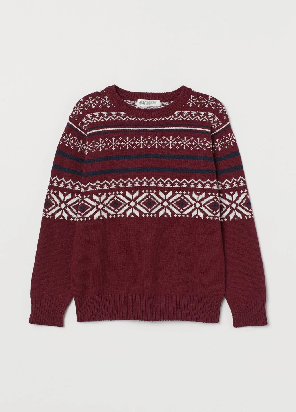 Бордовый демисезонный джемпер H&M