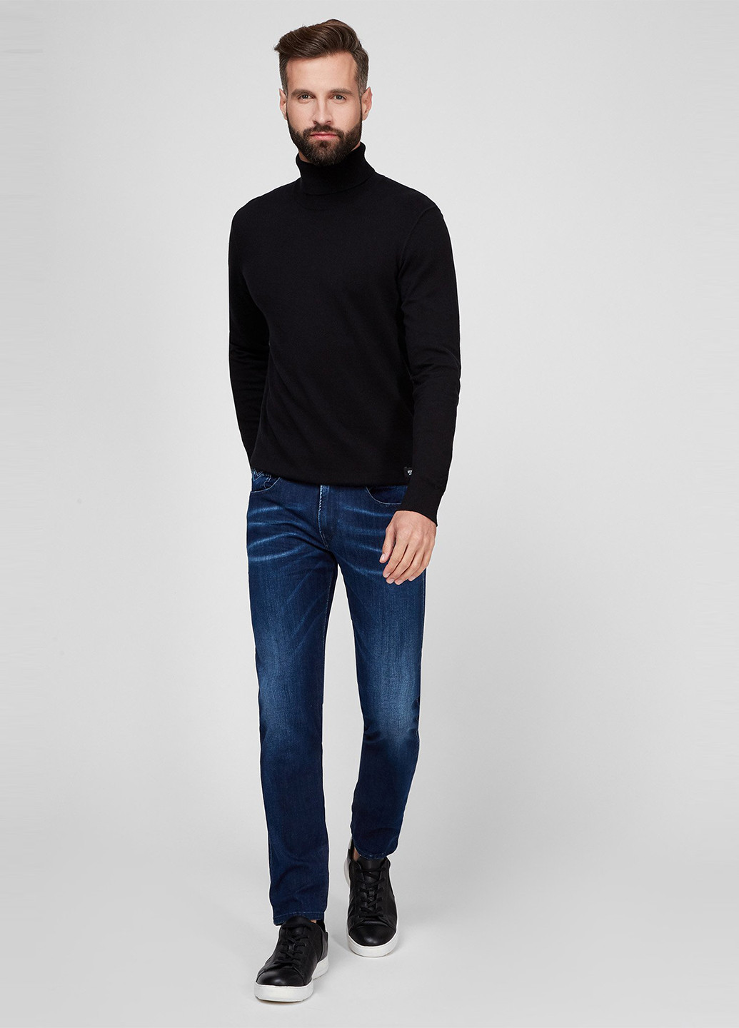 Синие демисезонные скинни джинсы Replay